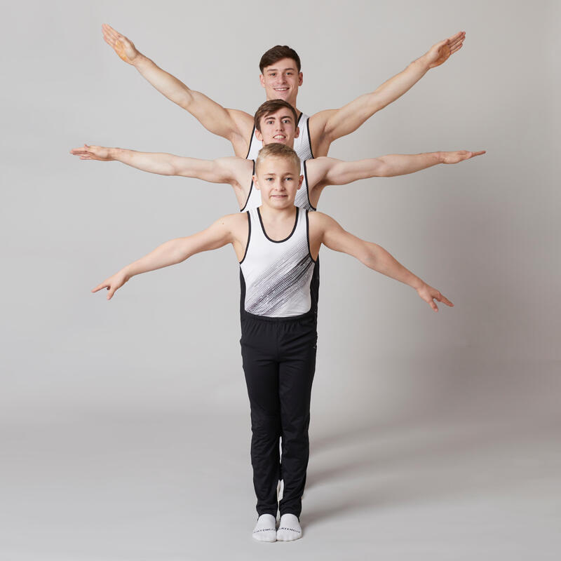 Çocuk Beyaz Artistik Jimnastik Mayosu 900
