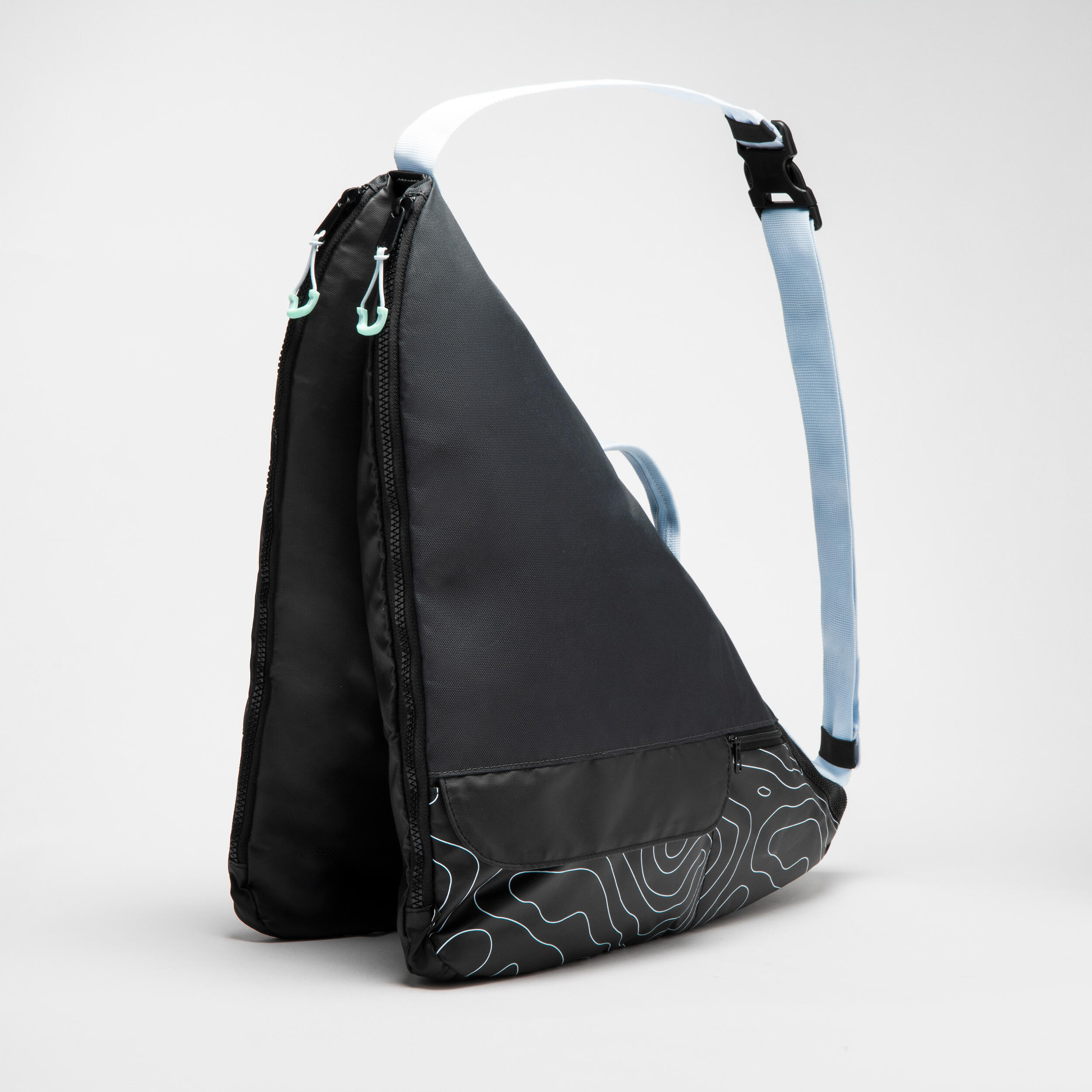 3-in-1 Ice Skating Skate Bag - Black/Blue - OXELO