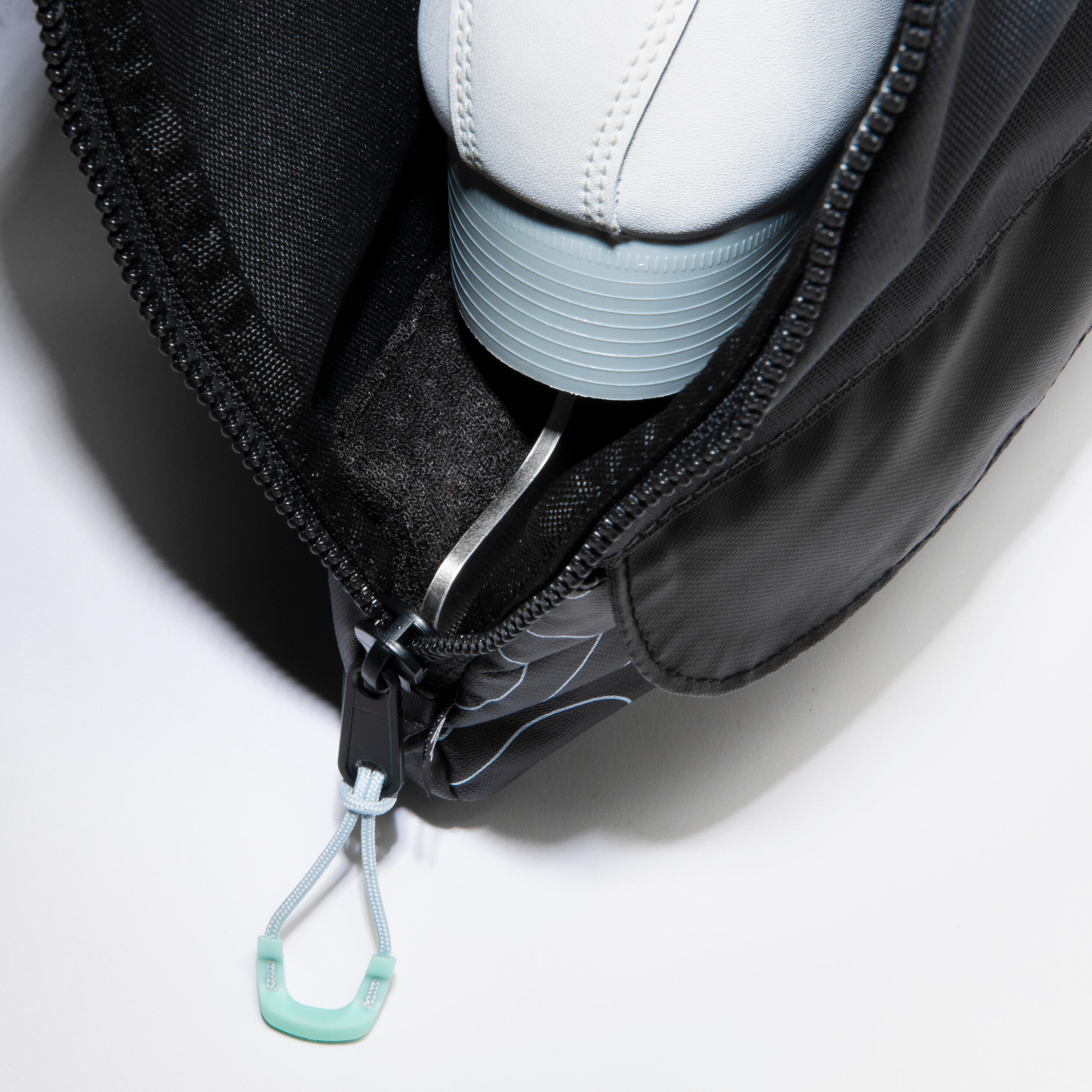 3-in-1 Ice Skating Skate Bag - Black/Blue - OXELO