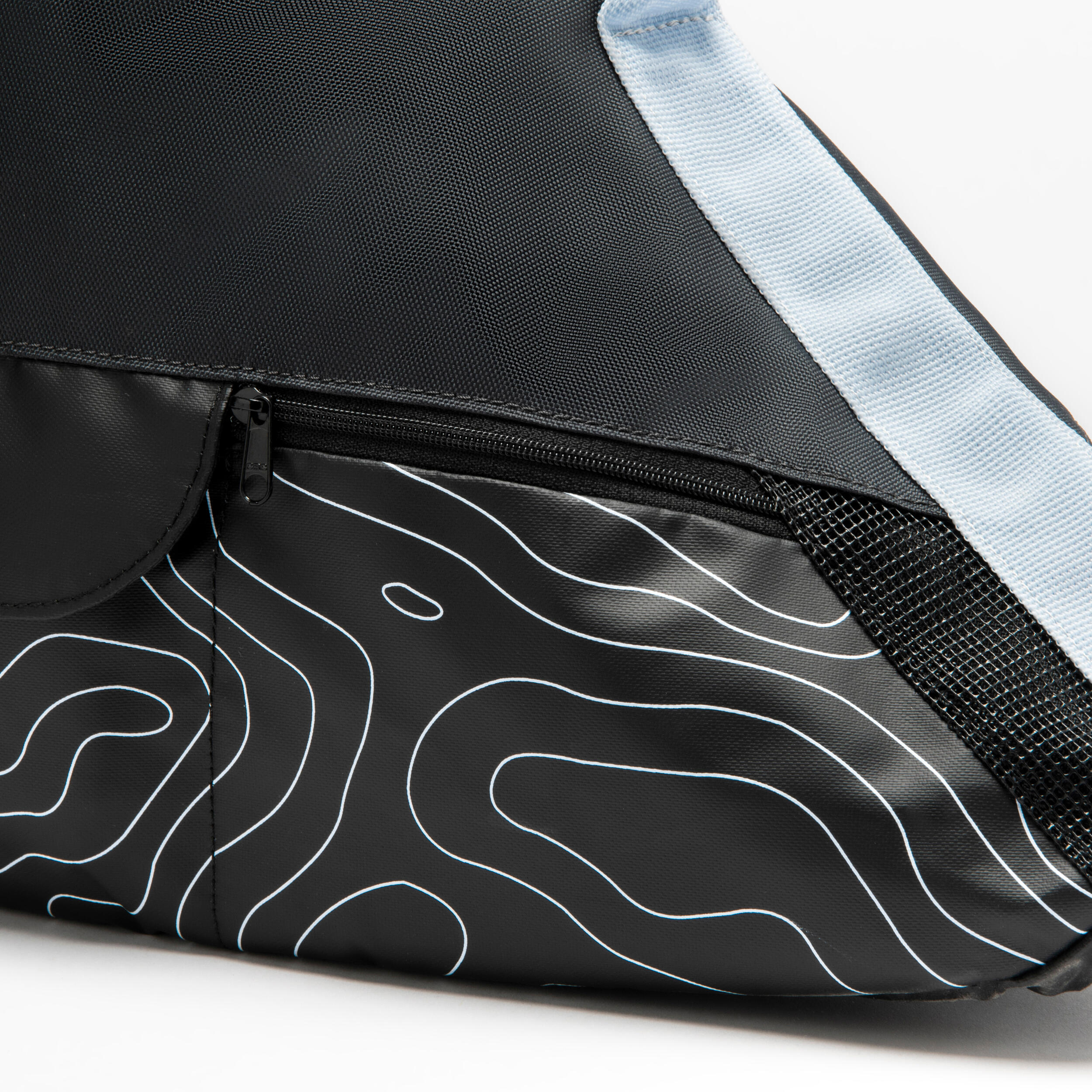 20L 3in1 Ice Skating Skate Bag Black/Blue Carbon grey, black