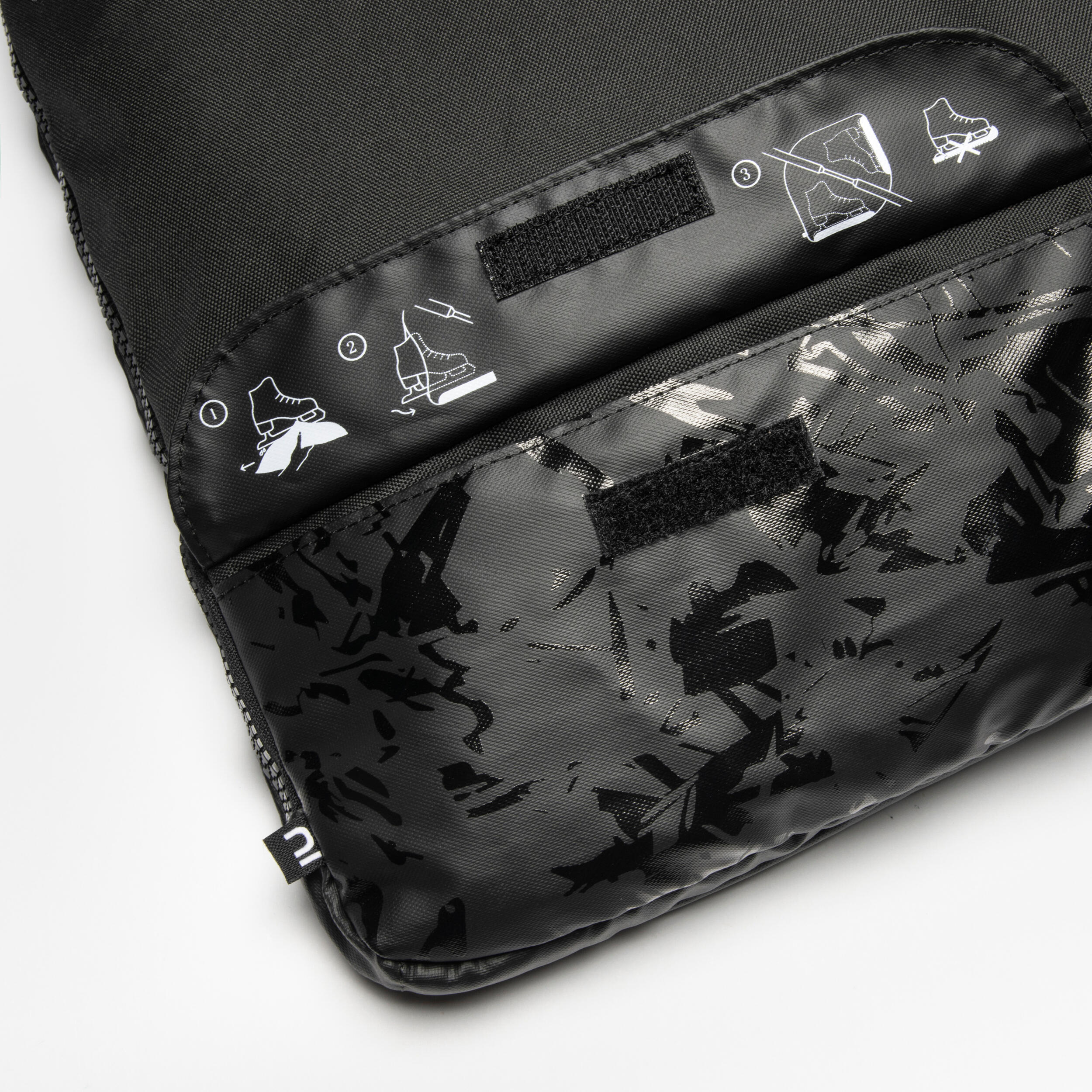25L 3-in-1 Ice Skating Skate Bag - Black - OXELO