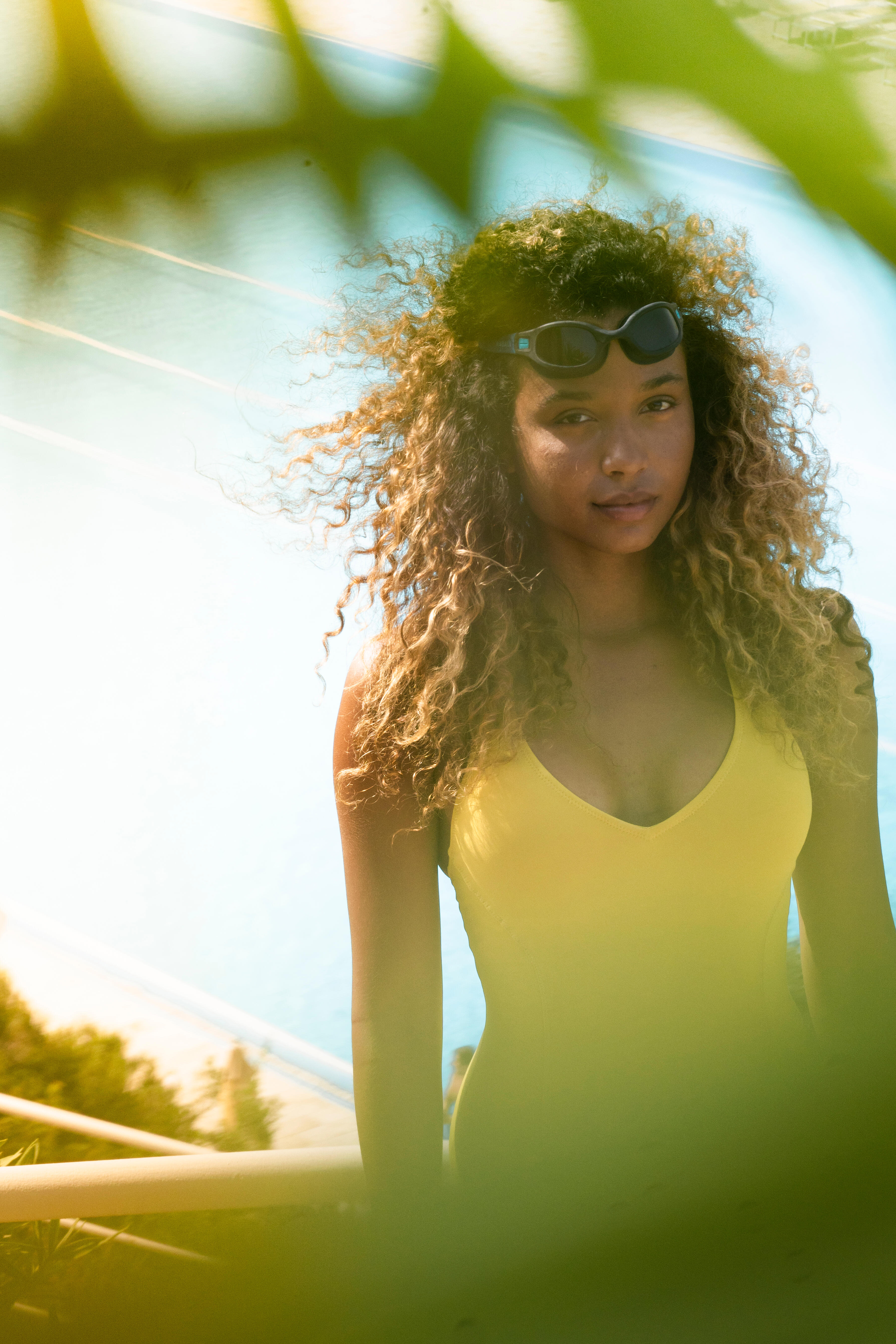 Women's 1-piece Swimsuit Pearl Mustard Yellow Women's 1-piece Swimsuit Pearl Mustard Yellow