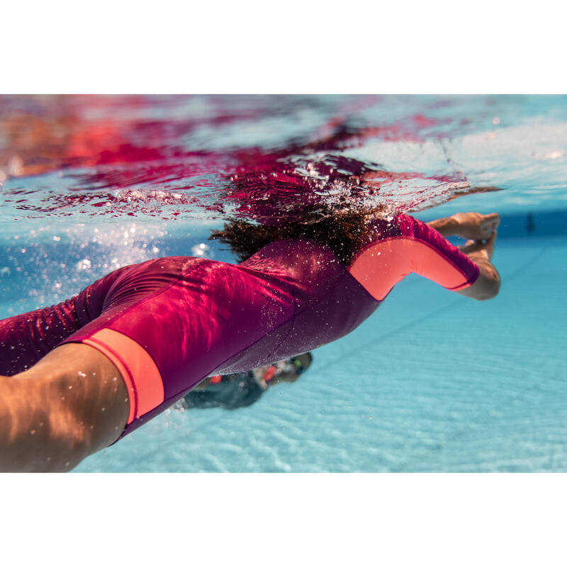 Neopreno piscina Kloupi corto Niña violeta rosa