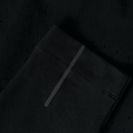 Celana Ketat Lari Pria 2-in-1 Breathable Dry+ - hitam