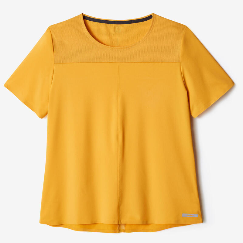 T-shirt respirant running femme - Dry+ Breath jaune