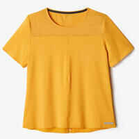 Women's breathable running T-shirt Dry+ Breath - yellow