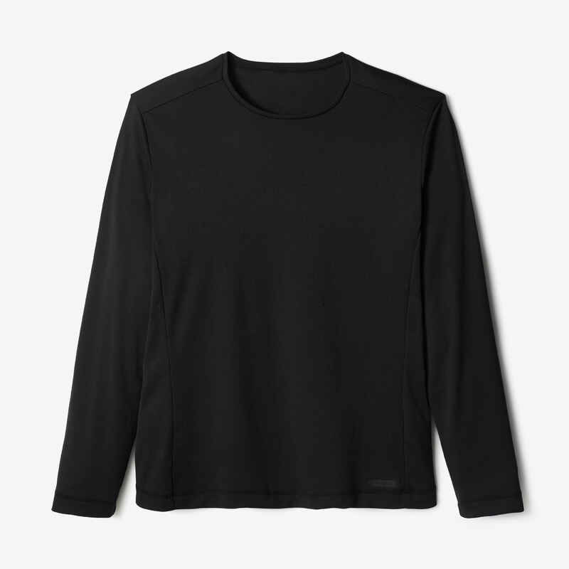 Men's Running Breathable Long-Sleeved T-shirt Dry - black - Decathlon