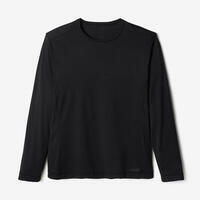 T-shirt running manches longues respirant homme - Dry noir