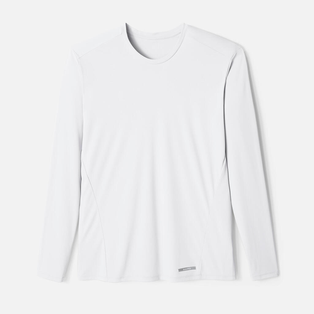 Sun Protect men's breathable long-sleeved running T-shirt - white