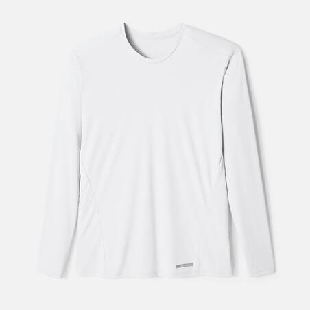 Sun Protect men's breathable long-sleeved running T-shirt - white