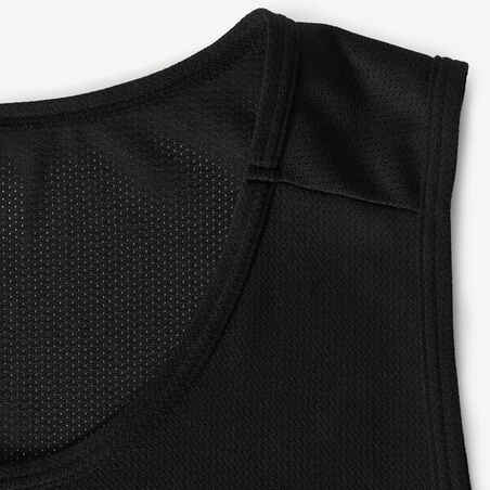 Vyriški orui laidūs bėgimo marškinėliai be rankovių „Dry“, juodi