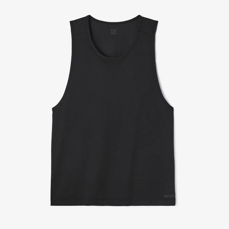 Tank Top Lari Pria Breathable Dry - Hitam