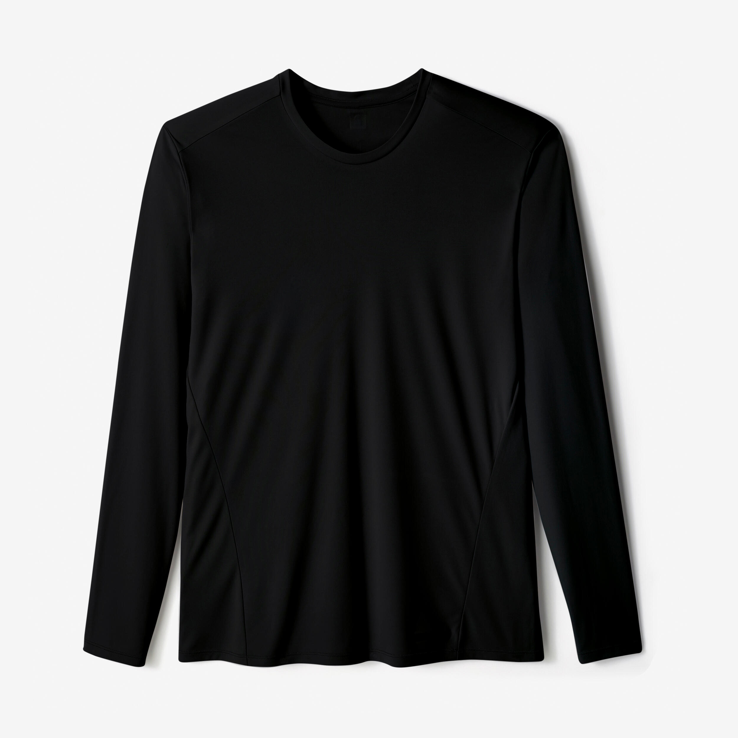 Men's Anti-UV Long-Sleeved Shirt - Black - KALENJI