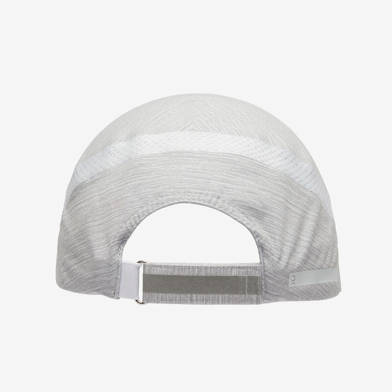 Casquette running Homme Femme - KIPRUN Ajustable gris clair