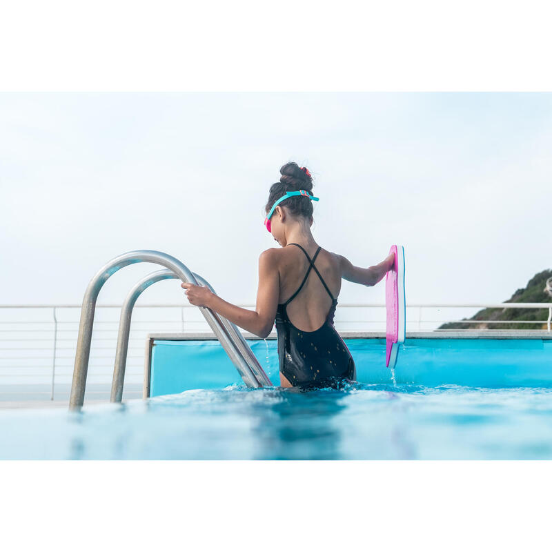 Badeanzug Mädchen - Lila Riad marineblau