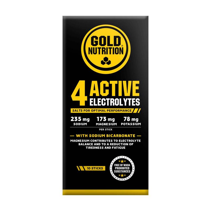 Gold Nutrition - 4 ACTIVE ELECTROLYTES 10 Sticks