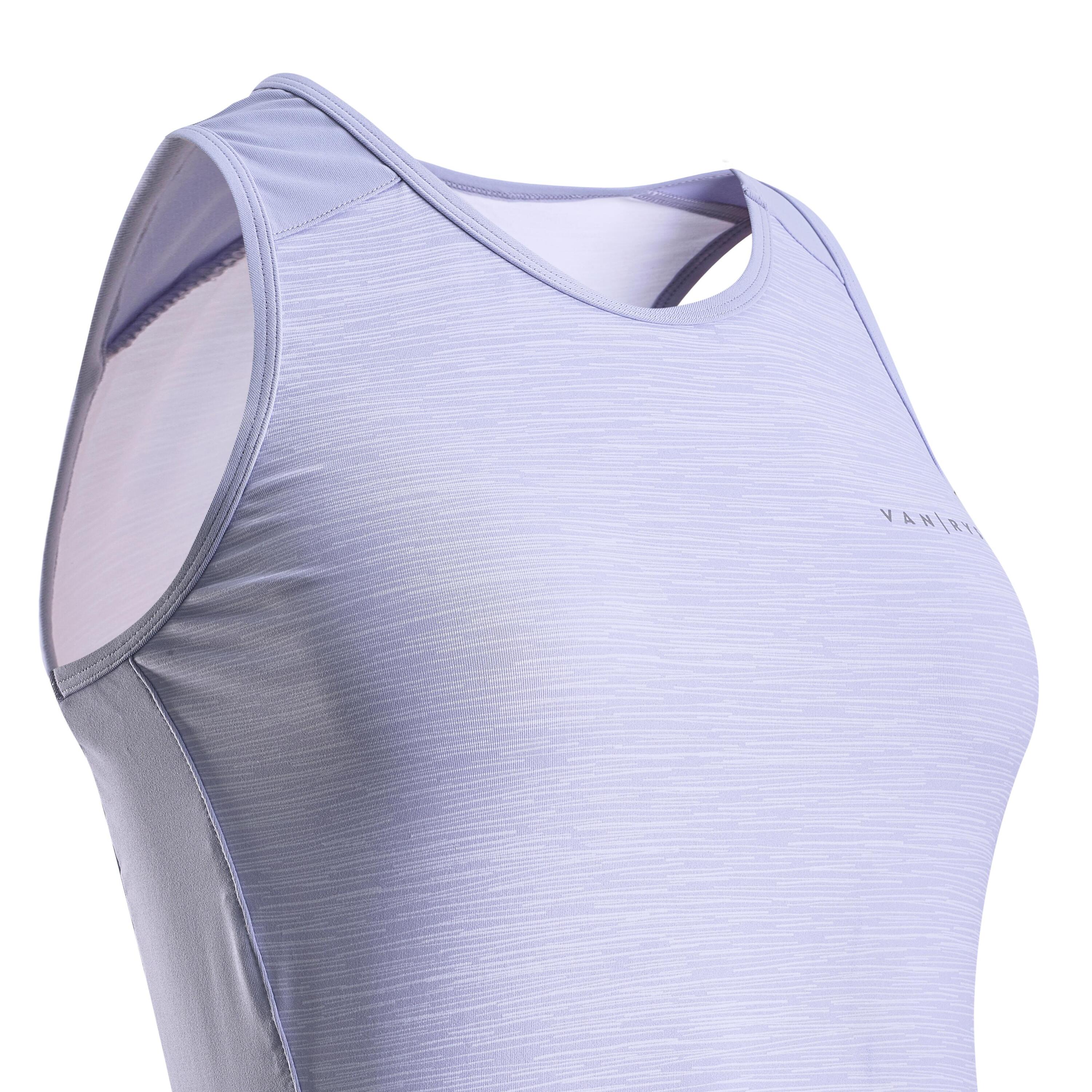 Women's Cycling Tank Top 500 - Lavender 5/7