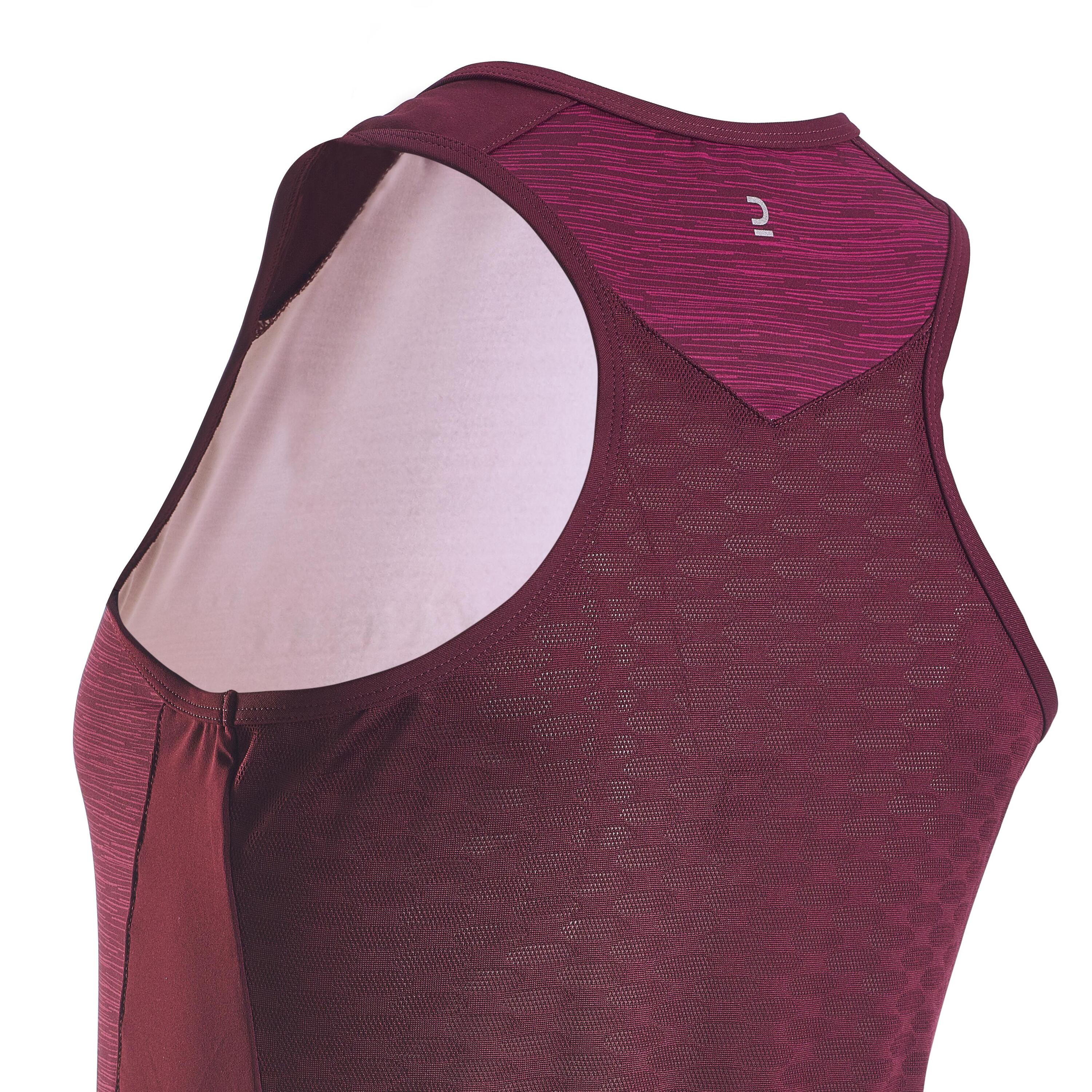 Women's Cycling Tank Top 500 - Burgundy 5/6