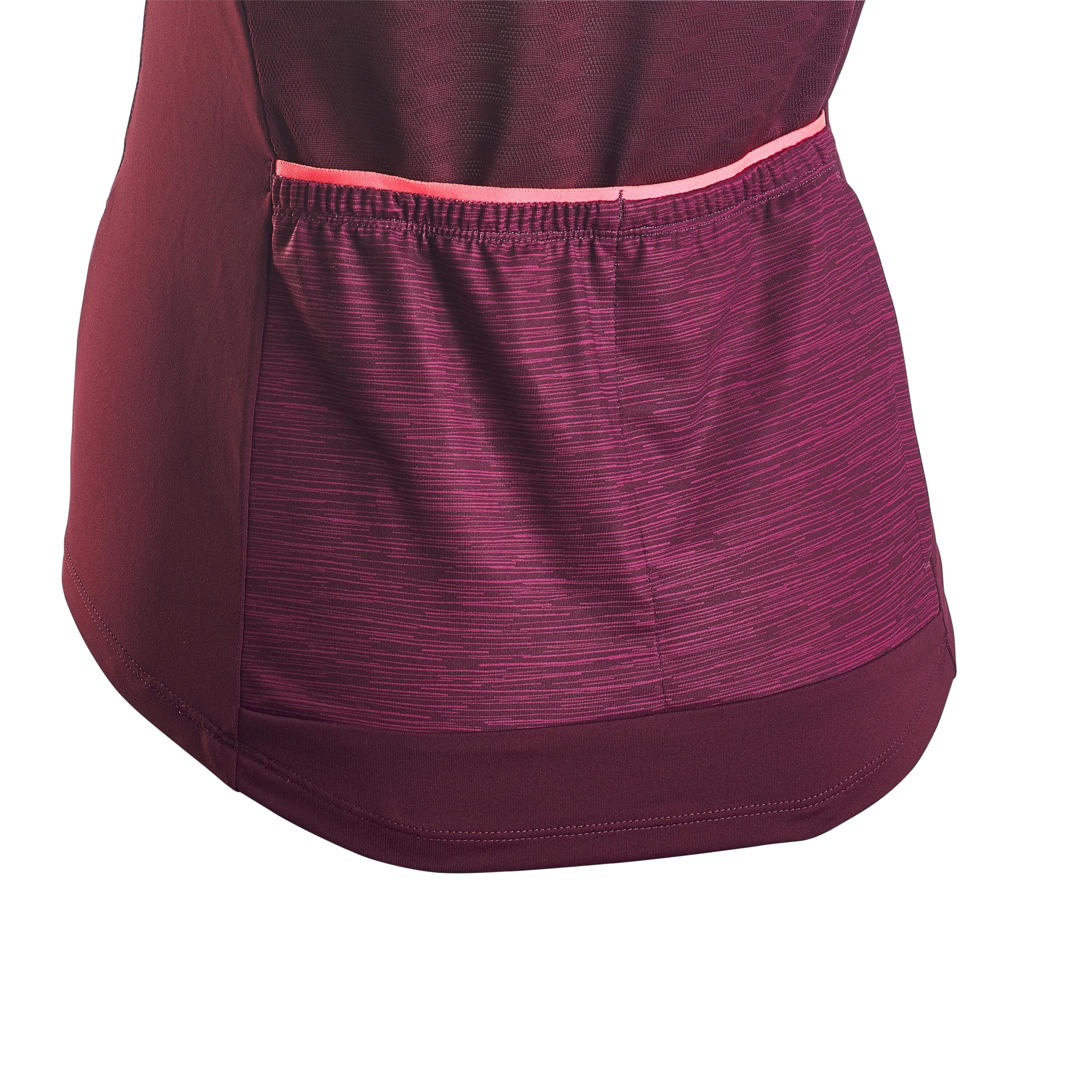 Women's Cycling Tank Top 500 - Burgundy 3/6