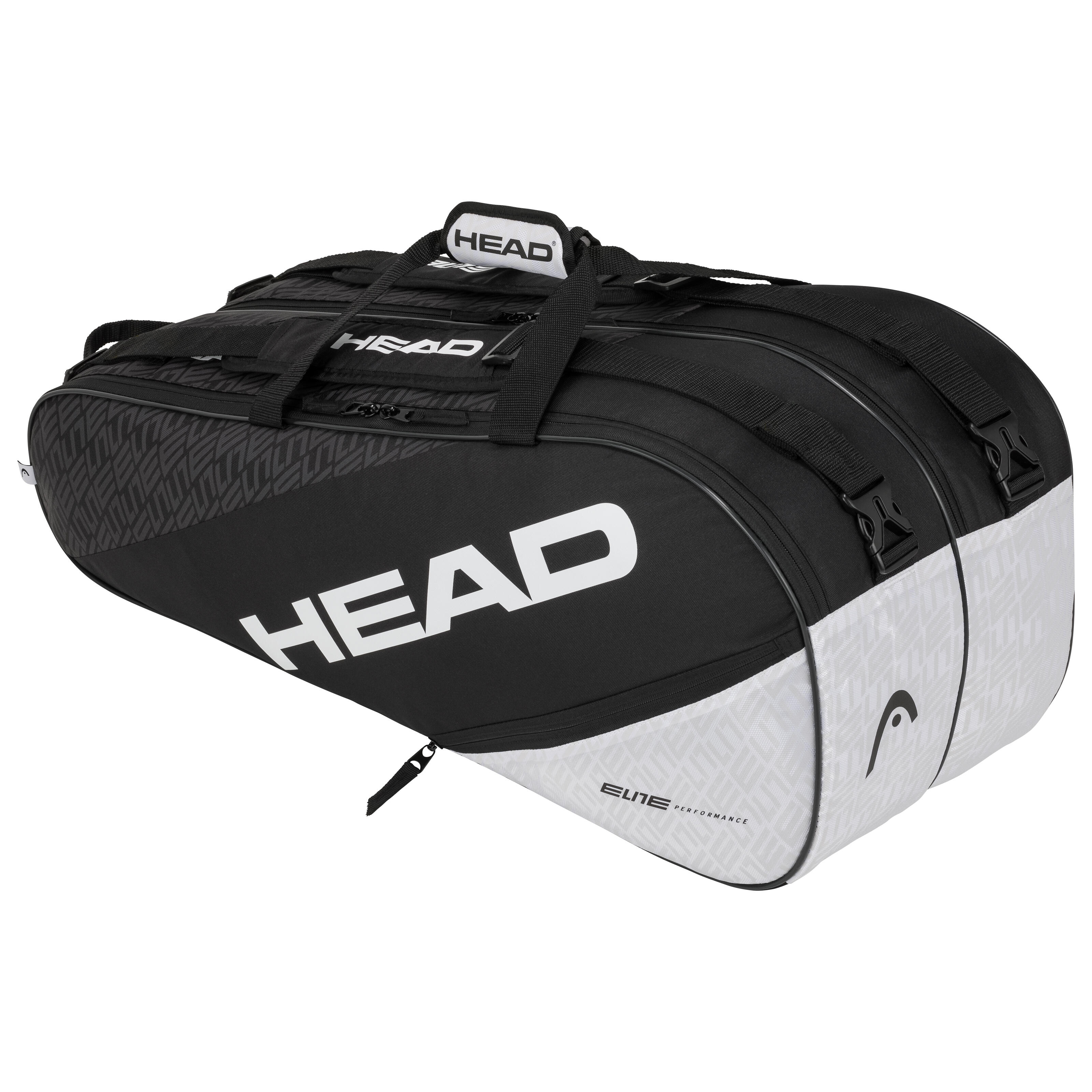 Borsa tenni termica ELITE 9R SUPERCOMBI nero-bianco HEAD | DECATHLON