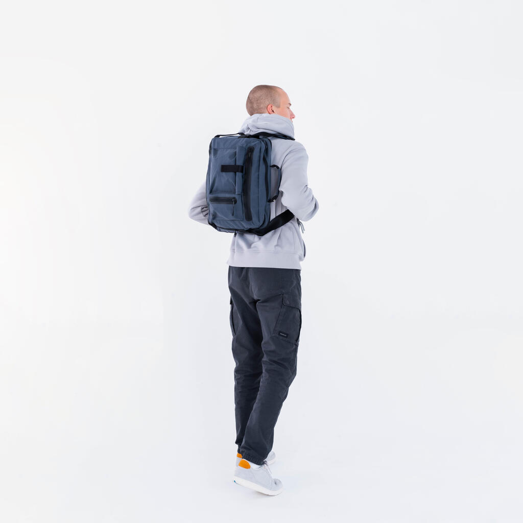 20L BACKENGER ACTIV MBLTY URBAN WALKING TEXTILE MESSENGER BAG BACKPACK - NAVY