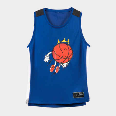 Camiseta Baloncesto sin mangas Niños Tarmak 500 azul