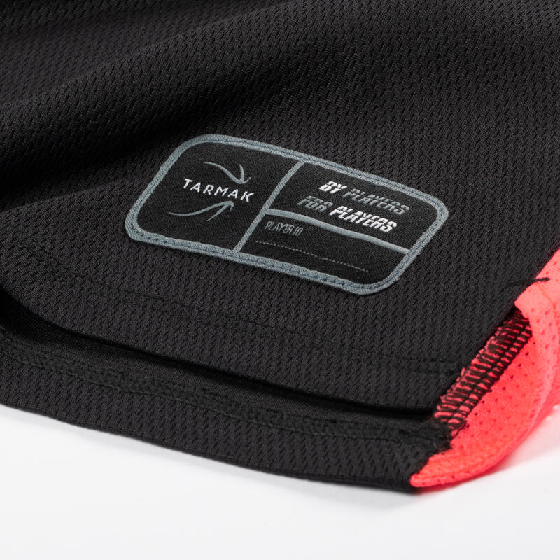 Basketbal shirt kind T500 zwart/roze