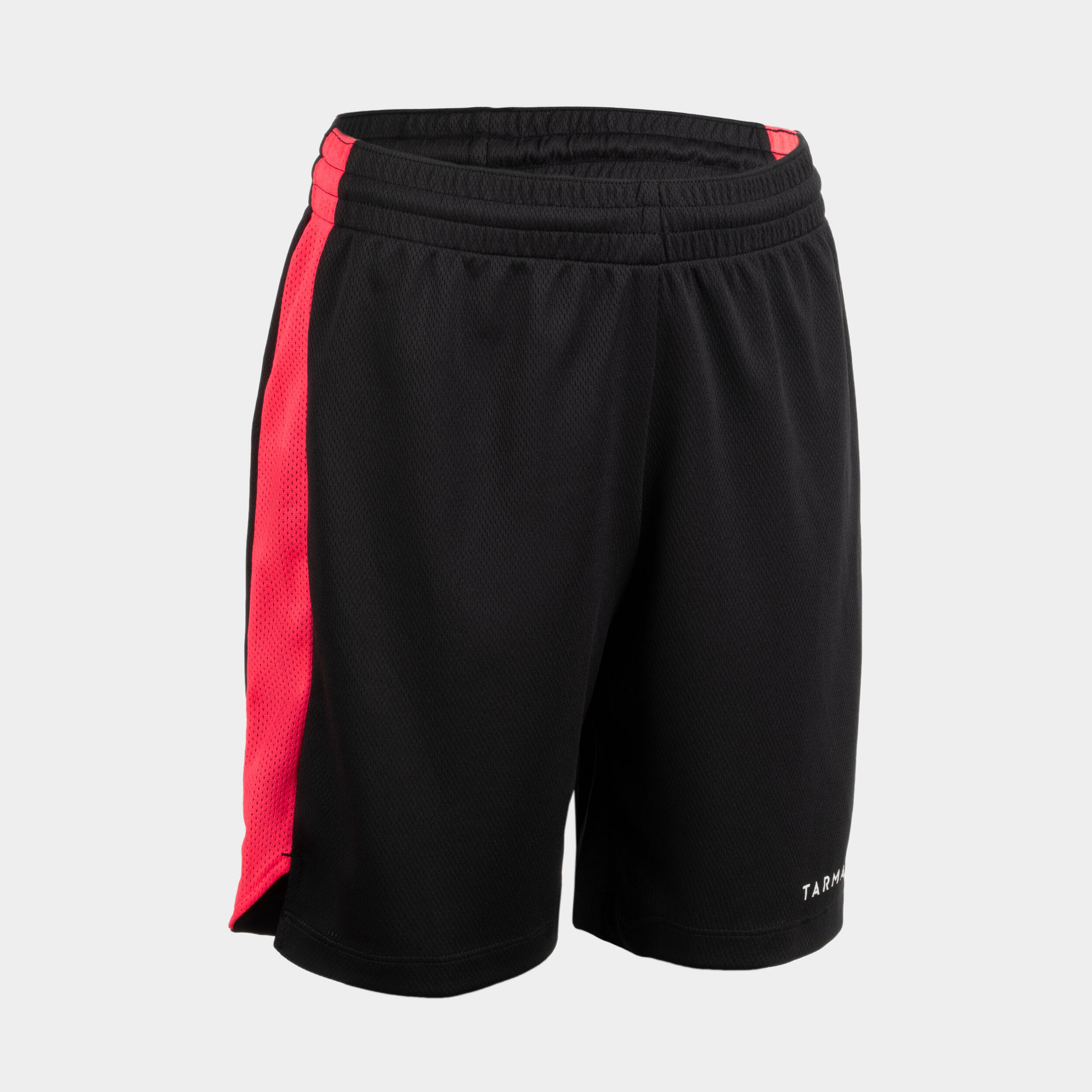 Kids' Basketball Shorts SH500 - Black/Pink 3/5
