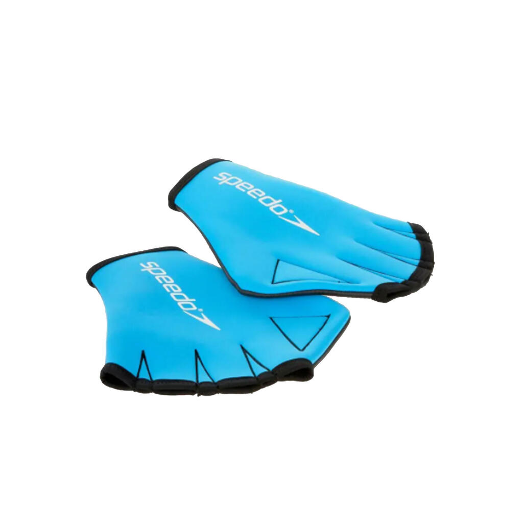 Webbed Aquagym Gloves - Blue