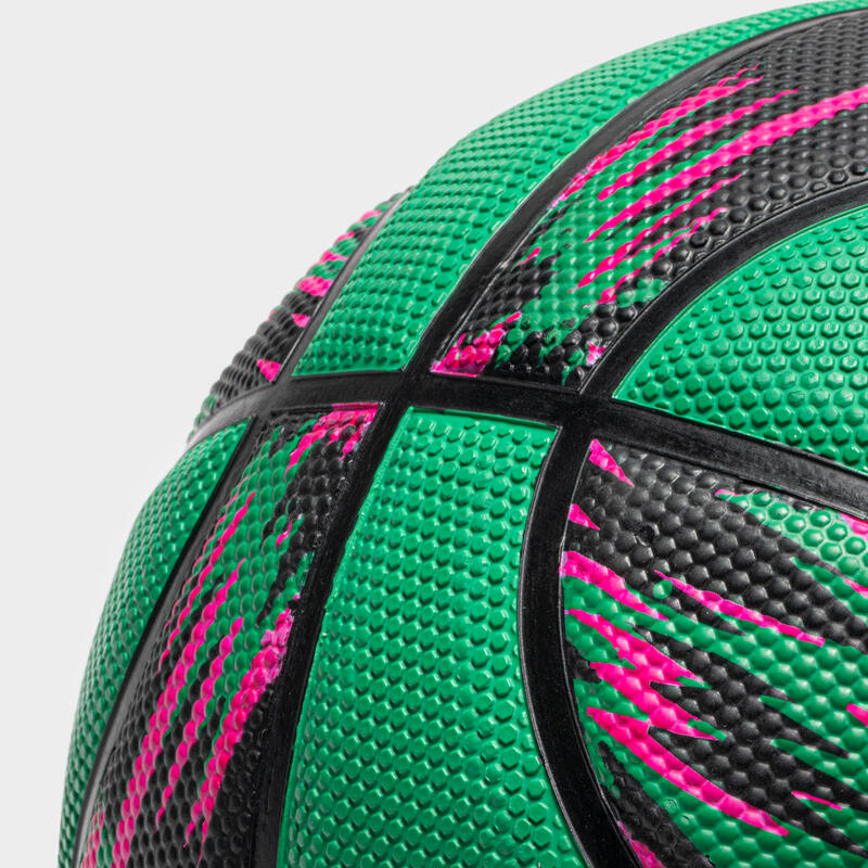 Basketball Grösse 6 - R500 grün/violett