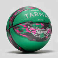Basketball Size 6 R500 - Green/Violet
