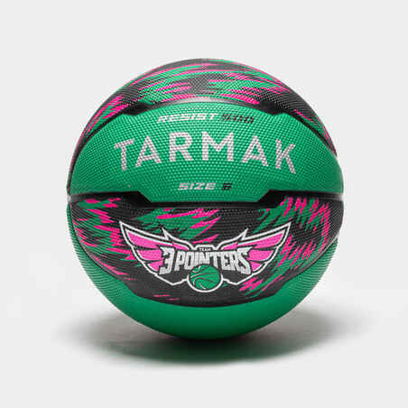 Balón de basquetbol talla 6 - R500 verde violeta