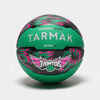 Košarkaška lopta veličina 6 R500 zeleno-ljubičasta