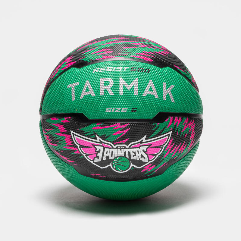 Basketbalový míč R500 velikost 6 zeleno-fialový