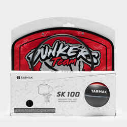 Mini στεφάνι μπασκέτας SK100 Dunkers παιδιών/ενηλίκων - Κόκκινο/Ασημί