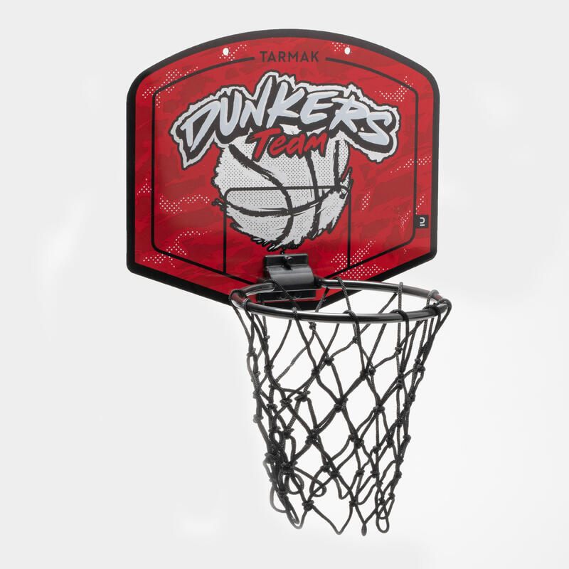 Mini panier de basket enfant/adulte SK100 Dunkers Rouge Argent