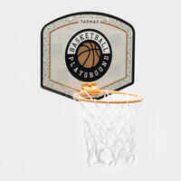 Basketballkorb SK100 Mini Playground Kinder/Erwachsene grau inklusiv Ball