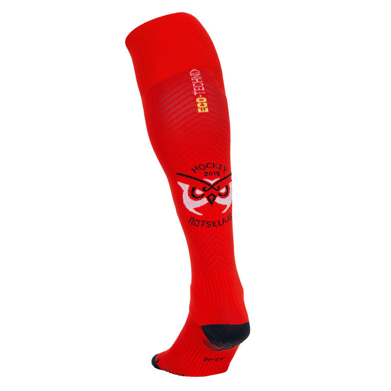 Chaussettes de hockey sur gazon adulte intensité forte FH900 Rotselaar Rouge