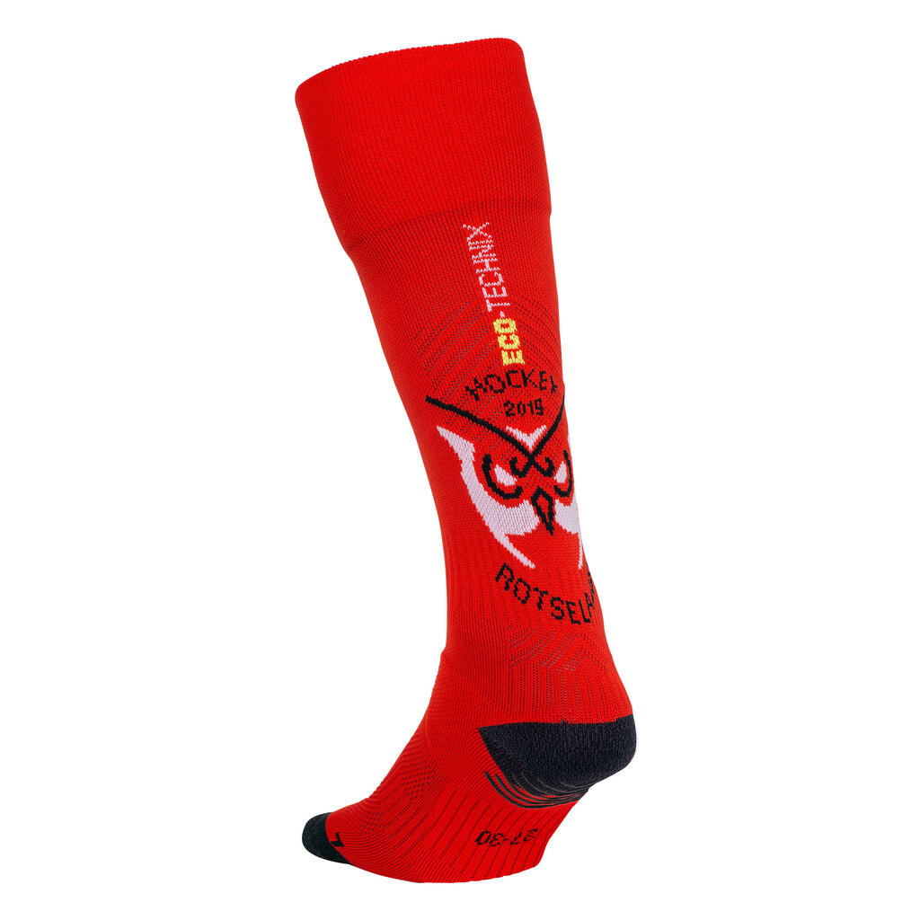 Čarape za hokej na travi FH900 za djecu Rotselaar crvene