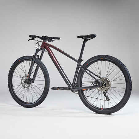 Moteriškas kalnų dviratis su 29 col. ratais „Explore 540“, slyvinis, juodas