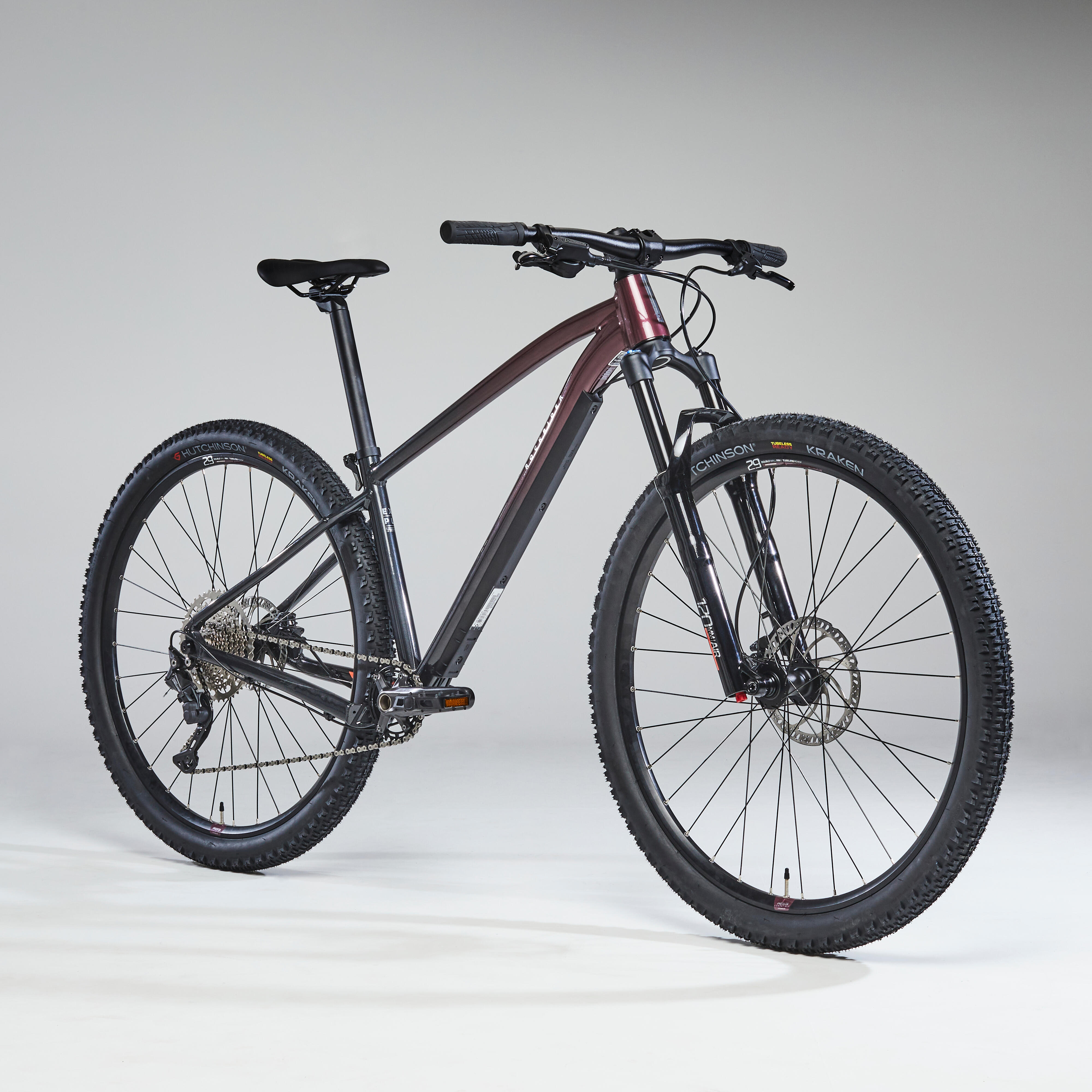 VELO VTT RANDONNEE EXPL 540 PRUNE NOIR 29 ROCKRIDER Decathlon