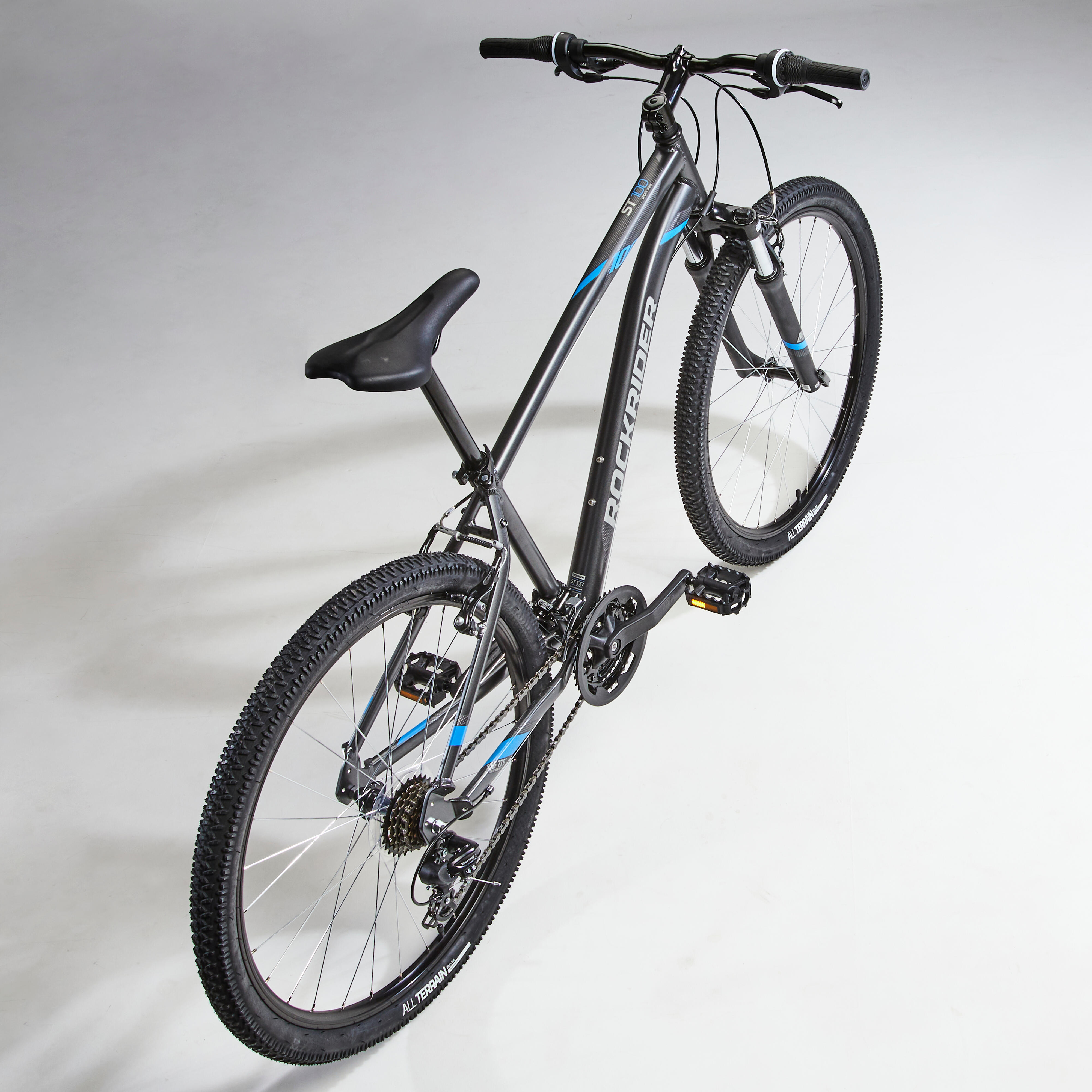 27.5 Inch Mountain bike Rockrider ST 100 Grey Decathlon