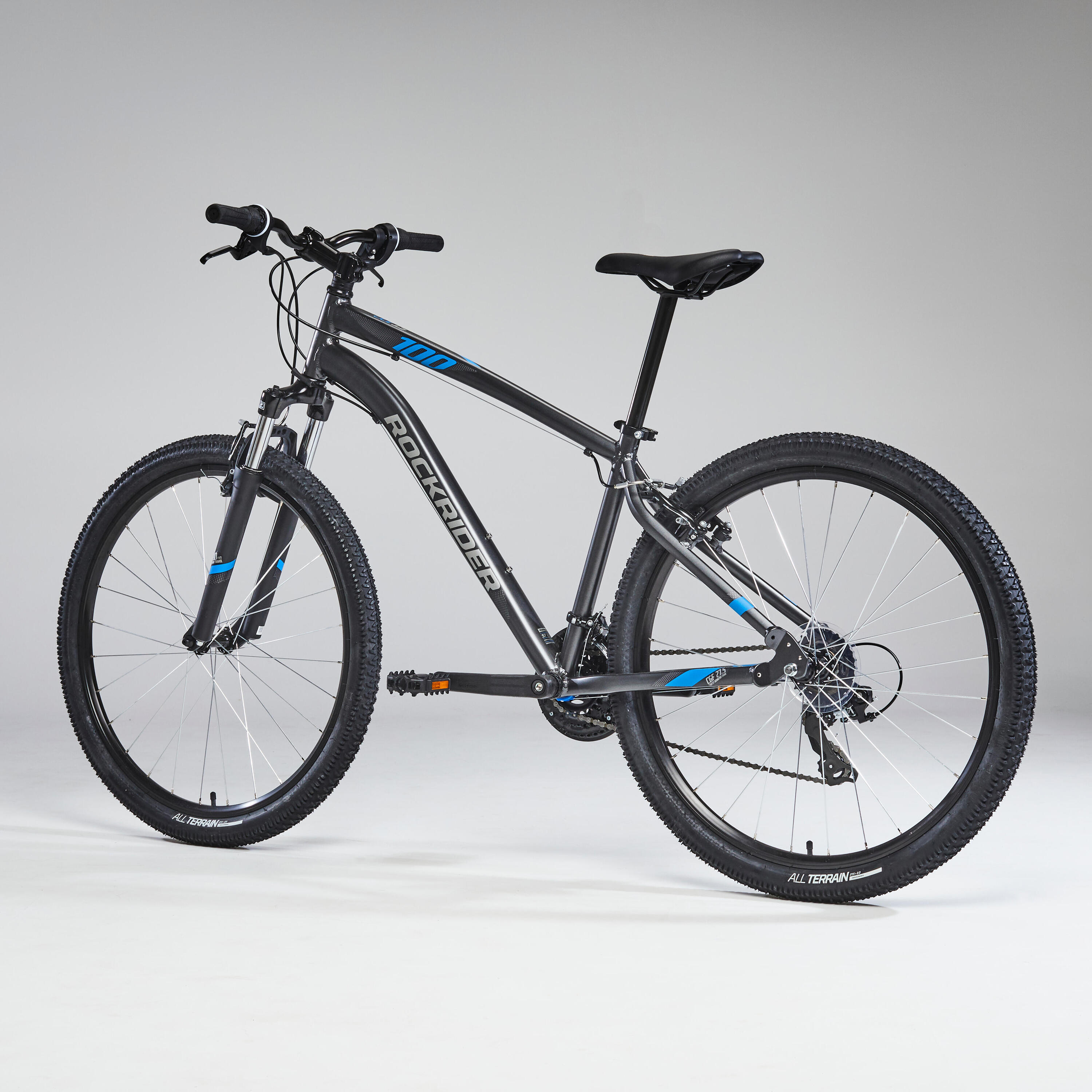 27.5 Inch Mountain bike Rockrider ST 100 - Grey 4/11