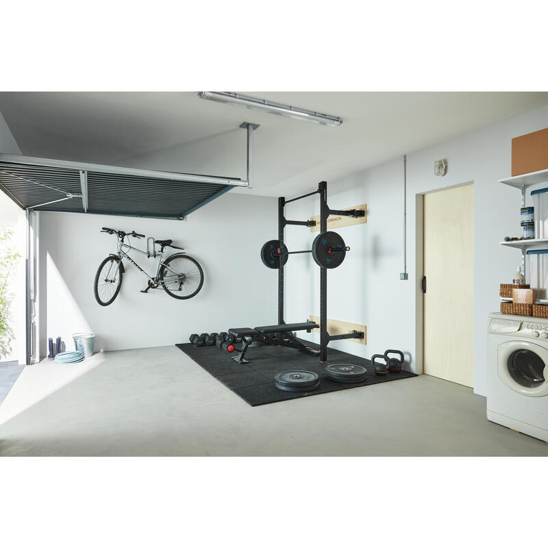 Opklapbaar muurrack voor krachttraining WALL RACK FOLD