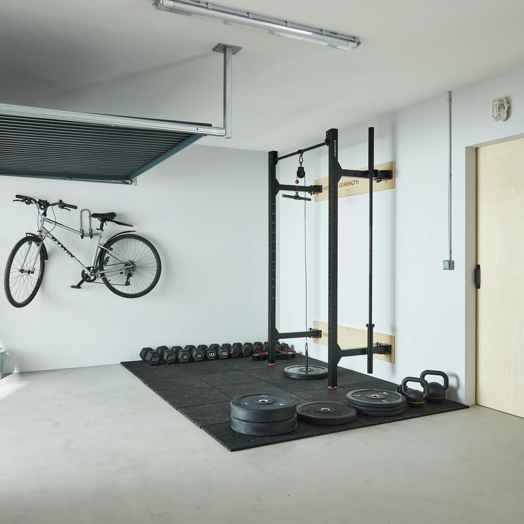Foldable Weight Training Wall Rack