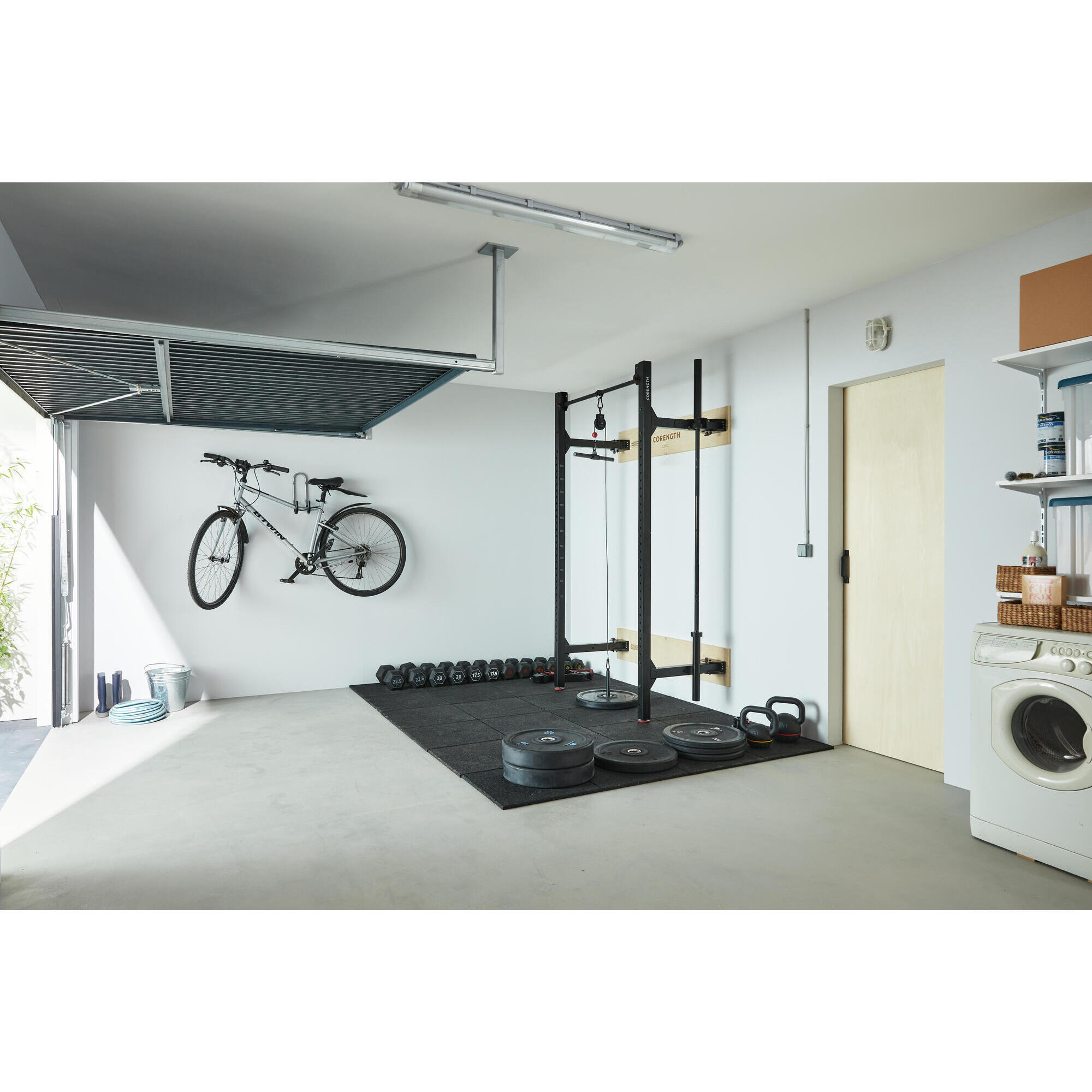 Rack da parete pieghevole per bodybuilding - WALL RACK FOLD