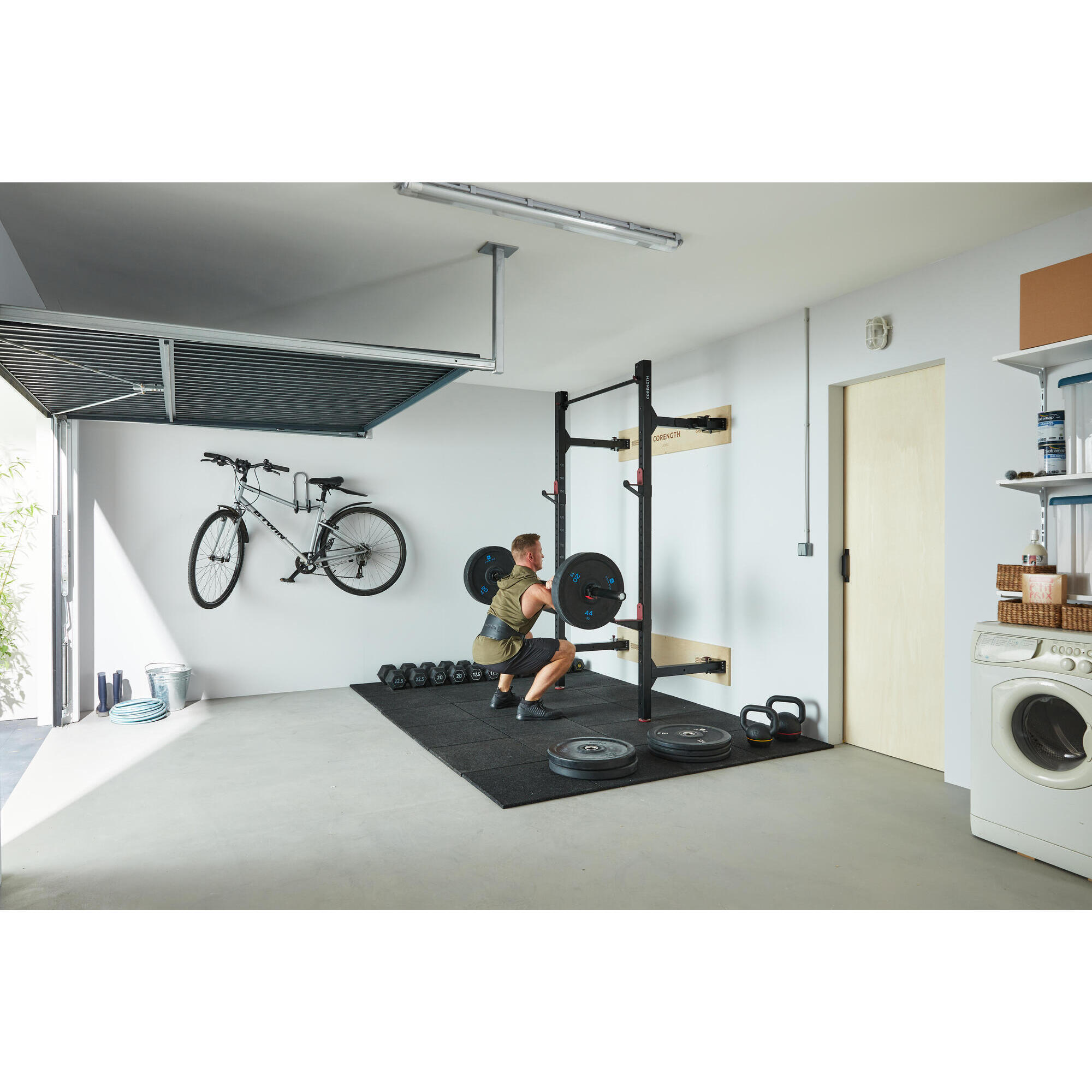 Rack da parete pieghevole per bodybuilding - WALL RACK FOLD