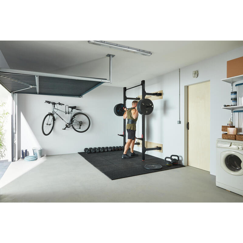 Opklapbaar muurrack voor krachttraining WALL RACK FOLD