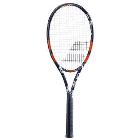 Suaugusiųjų teniso raketė „Evoke 105“, juoda, oranžinė