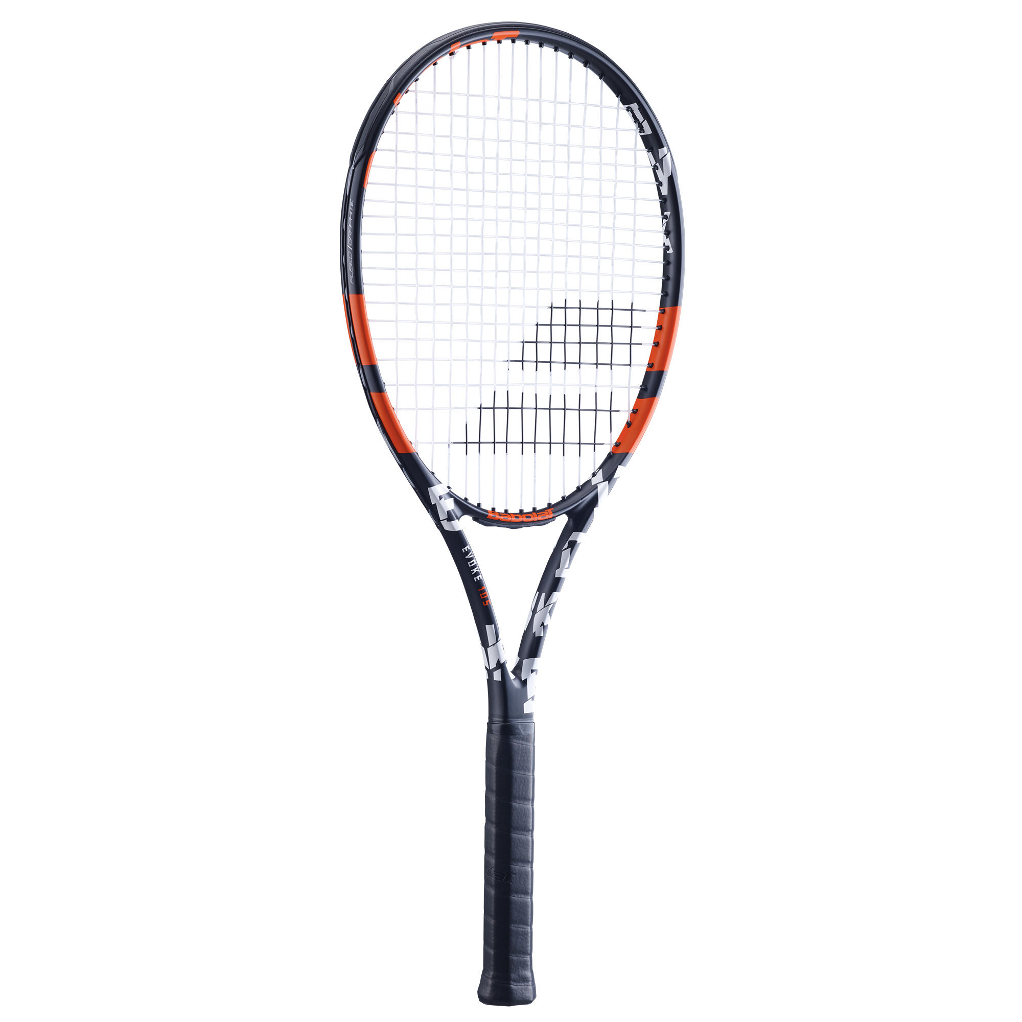 Adult Tennis Racket Evoke 105 - Black/Orange 3/3